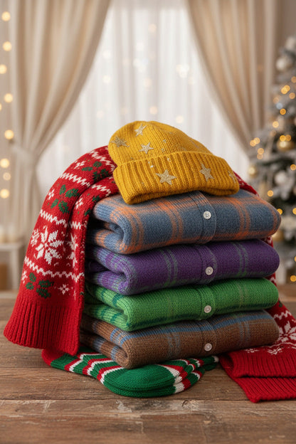 Women's plaid print casual cotton button-down cardigan sweater