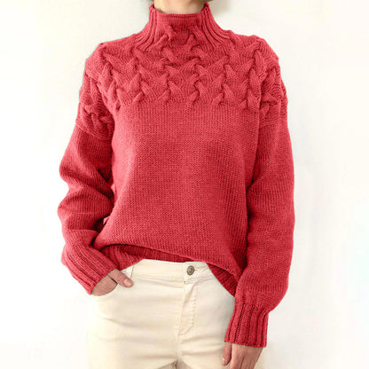 🔥Women's turtleneck knitted sweater
