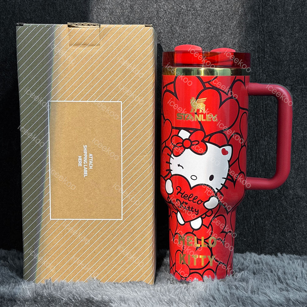 40oz Red Kitty Tumbler 🚢Free Shipping🚢