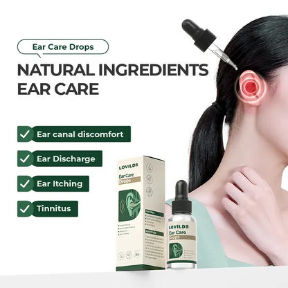 ✅✅LOVILDS™ Natural Ear Care Drops | Soften Wax, Relieve Itch & Support Healthy Hearing – FDA Registered Plant Formula