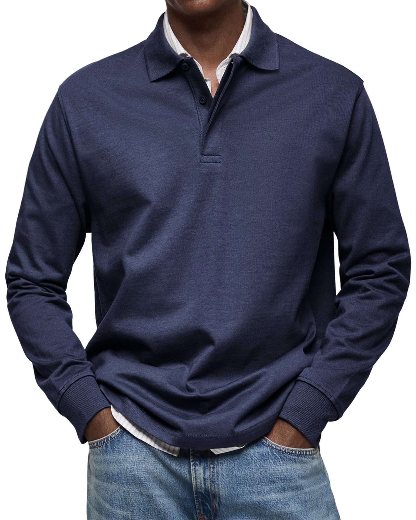 ELEGANT LONG SLEEVE POLO