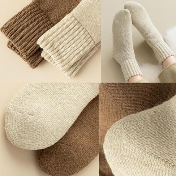Winter Bestsellers🔥Women's Winter Boot Socks Solid, Thick, Cozy Crew Socks Perfect for Christmas Gifts🧦