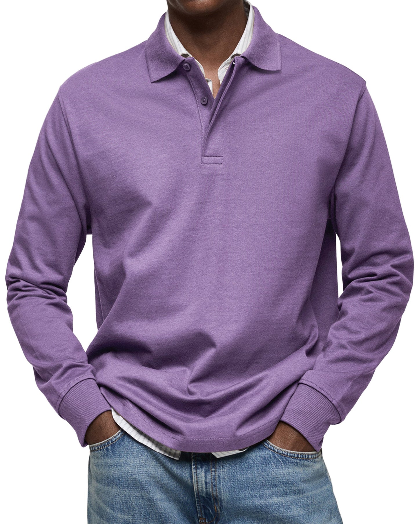 ELEGANT LONG SLEEVE POLO