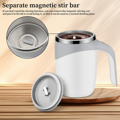 Final 3 Hours 60% OFF!☕Self-Stirring Coffee Mug with Magnetic Mixer – 380ml Rechargeable