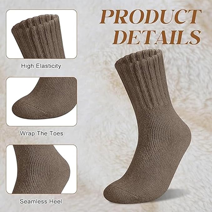Winter Bestsellers🔥Women's Winter Boot Socks Solid, Thick, Cozy Crew Socks Perfect for Christmas Gifts🧦