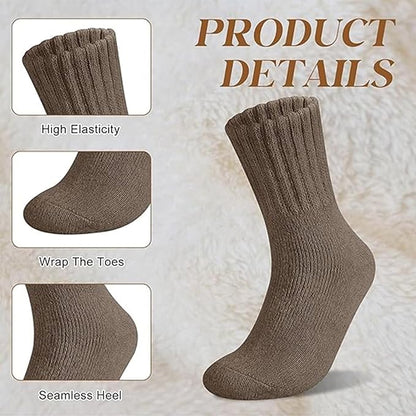 Winter Bestsellers🔥Women's Winter Boot Socks Solid, Thick, Cozy Crew Socks Perfect for Christmas Gifts🧦