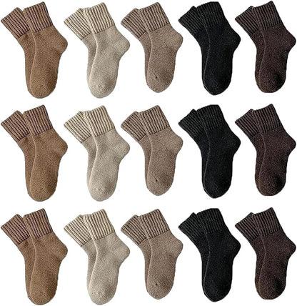 Winter Bestsellers🔥Women's Winter Boot Socks Solid, Thick, Cozy Crew Socks Perfect for Christmas Gifts🧦
