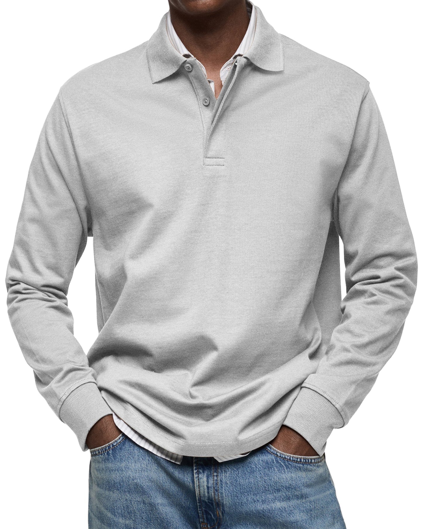 ELEGANT LONG SLEEVE POLO