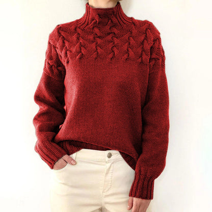 🔥Women's turtleneck knitted sweater