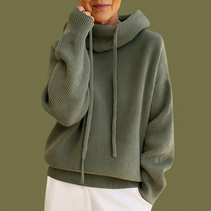 Jersey de punto con cuello alto – Calidez y sencillez atemporal