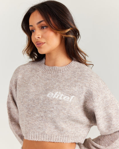 Knitted Cropped Crewneck (Buy 2 GET 1 FREE）
