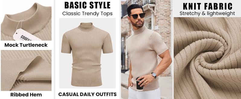🔥 Men's turtleneck sweater/T-shirt