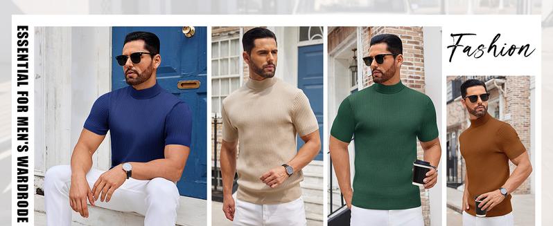 🔥 Men's turtleneck sweater/T-shirt