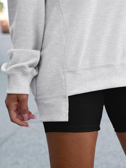 🎅 LAST DAY SALE 49% OFF🎄Womens Oversized Sweatshirt V Neck Long Sleeve Tunic Lightweight Pullover 2025 Winter Casual Tops