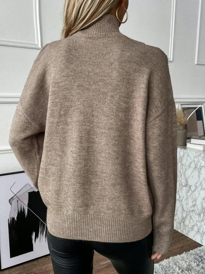 Women's V-neck elegant sweater