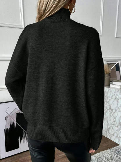 Women's V-neck elegant sweater