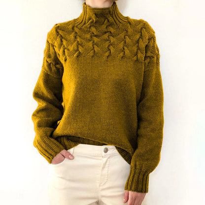 🔥Women's turtleneck knitted sweater