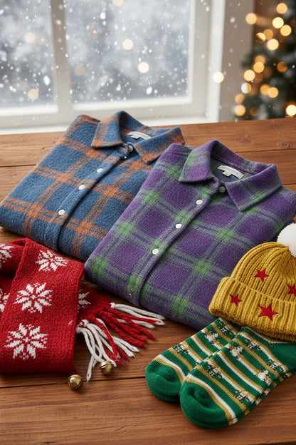 Women's plaid print casual cotton button-down cardigan sweater