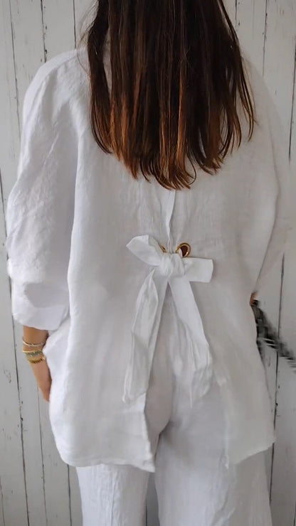 Chic Tie-Back Blouse